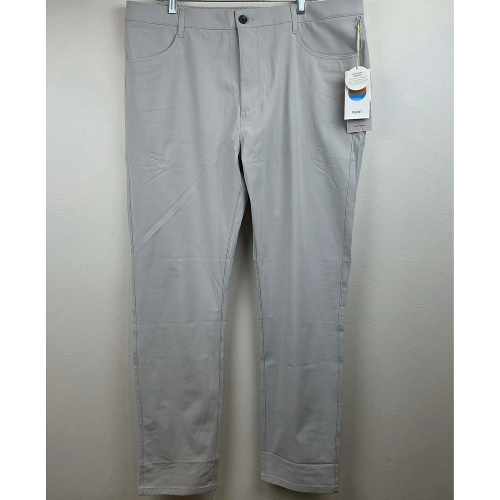 Vuori Meta Pant Vapor Gray Mens 38x32 Performance Golf V430 NEW